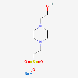 molecular formula C8H17N2NaO4S B1662613 Sodium 2-(4-(2-hydroxyethyl)piperazin-1-yl)ethanesulfonate CAS No. 75277-39-3