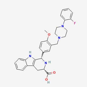 molecular formula C30H31FN4O3 B1662620 cis-Ned 19 