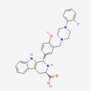 molecular formula C30H31FN4O3 B1662620 cis-Ned 19 CAS No. 1137264-00-6