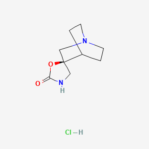 molecular formula C9H15ClN2O2 B1662622 AR-R17779 hydrochloride CAS No. 178419-42-6