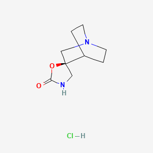 molecular formula C9H15ClN2O2 B1662622 Ar-r 17779 hydrochloride CAS No. 178419-42-6
