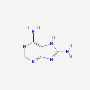 molecular formula C5H6N6 B1662629 9H-Purine-6,8-diamine CAS No. 28128-33-8