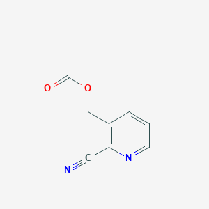 molecular formula C9H8N2O2 B166264 (2-Cyanopyridin-3-yl)methyl acetate CAS No. 131747-36-9