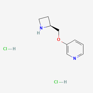 molecular formula C9H14Cl2N2O B1662648 (S)-3-(Azetidin-2-ylmethoxy)pyridine dihydrochloride 