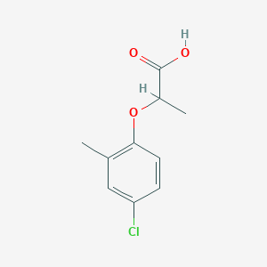 molecular formula C10H11ClO3<br>ClC6H3(CH3)OCH(CH3)COOH<br>C10H11ClO3 B166265 Mecoprop CAS No. 7085-19-0