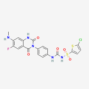 molecular formula C20H15ClFN5O5S2 B1662655 Elinogrel CAS No. 936500-94-6