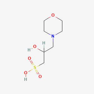 molecular formula C7H15NO5S B1662656 2-Hydroxy-3-morpholinopropane-1-sulfonic acid CAS No. 68399-77-9