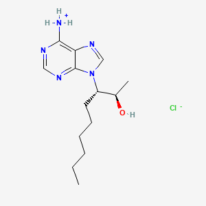 molecular formula C14H24ClN5O B1662658 erythro-9-(2-Hydroxy-3-nonyl)adenine hydrochloride CAS No. 81408-49-3