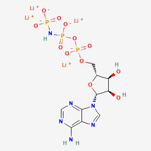 molecular formula C10H13Li4N6O12P3 B1662660 AMP pnp CAS No. 72957-42-7