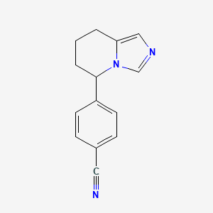 molecular formula C14H13N3 B1662666 Fadrozole CAS No. 102676-47-1