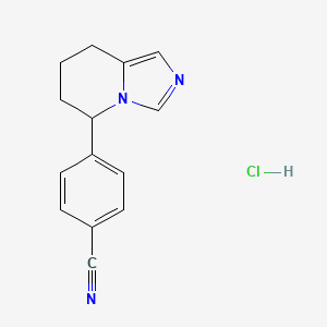 molecular formula C14H14ClN3 B1662667 Fadrozole hydrochloride CAS No. 102676-31-3