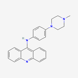 molecular formula C24H24N4.2HCl B1662671 N-(4-(4-Methyl-1-piperazinyl)phenyl)-9-acridinamine CAS No. 80259-18-3
