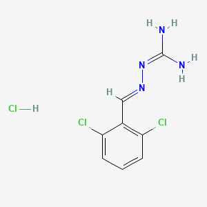molecular formula C8H9Cl3N4 B1662673 Guanabenz hydrochloride CAS No. 23113-43-1