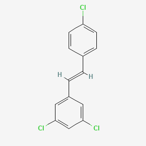 molecular formula C14H9Cl3 B1662674 1,3-Dichloro-5-[(1E)-2-(4-chlorophenyl)ethenyl]-benzene CAS No. 688348-25-6