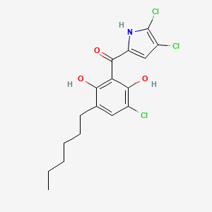 molecular formula C17H18Cl3NO3 B1662677 Celastramycin A CAS No. 491600-94-3