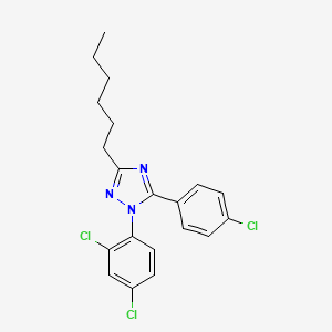 molecular formula C20H20Cl3N3 B1662687 LH21 CAS No. 611207-11-5