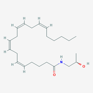 B1662689 N-(2-methyl-2S-hydroxy-ethyl)arachidonoylamide CAS No. 157182-48-4