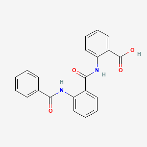 B1662692 2-[(2-Benzamidobenzoyl)amino]benzoic acid CAS No. 10129-16-5
