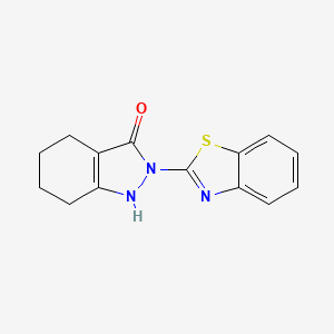 molecular formula C14H13N3OS B1662695 2-(1,3-benzothiazol-2-yl)-4,5,6,7-tetrahydro-2H-indazol-3-ol CAS No. 895845-12-2