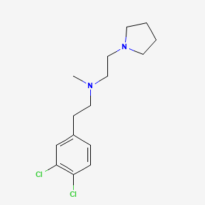 molecular formula C15H22Cl2N2 B1662696 N-(2-(3,4-Dichlorophenyl)ethyl)-N-methyl-2-(1-pyrrolidinyl)ethylamine CAS No. 138356-08-8