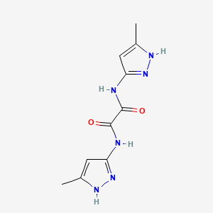 molecular formula C10H12N6O2 B1662697 Ethanediamide, N,N'-bis(5-methyl-1H-pyrazol-3-yl)- CAS No. 625385-95-7