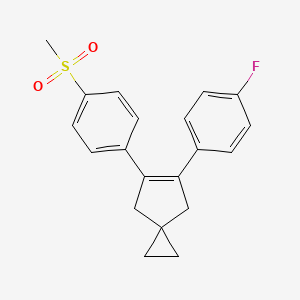 5-(4-Fluorophenyl)-6-(4-methylsulfonylphenyl)spiro[2.4]hept-5-ene