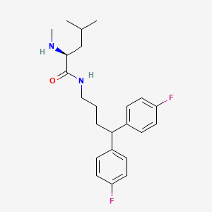(2S)-N-[4,4-bis(4-fluorophenyl)butyl]-4-methyl-2-(methylamino)pentanamide