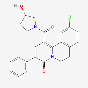 10-Chloro-1-((3S)-3-hydroxypyrrolidine-1-carbonyl)-3-phenyl-6,7-dihydrobenzo(a)quinolizin-4-one