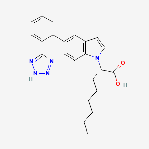 2-[5-[2-(2H-tetrazol-5-yl)phenyl]indol-1-yl]octanoic Acid