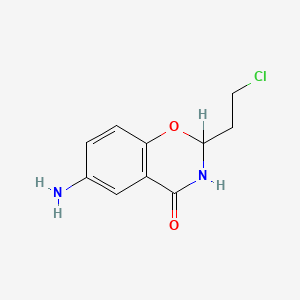 molecular formula C10H11ClN2O2 B1662735 Aminochlorthenoxazin CAS No. 3567-76-8