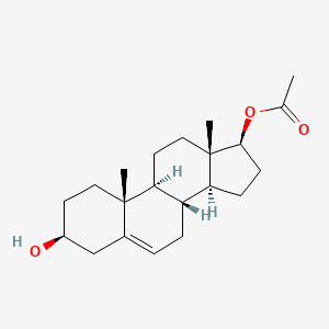 molecular formula C₂₁H₃₂O₃ B1662739 Androstenediol 17-acetate CAS No. 5937-72-4