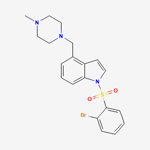 molecular formula C₂₀H₂₂BrN₃O₂S B1662740 5HT6-ligand-1 CAS No. 1038988-11-2