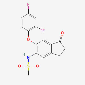 molecular formula C₁₆H₁₃F₂NO₄S B1662742 Flosulide CAS No. 80937-31-1