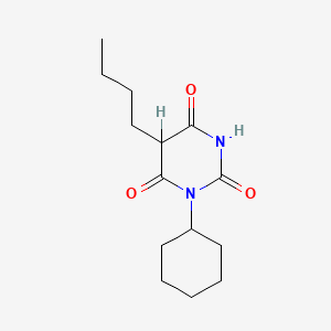 molecular formula C₁₄H₂₂N₂O₃ B1662748 Bucolome CAS No. 841-73-6