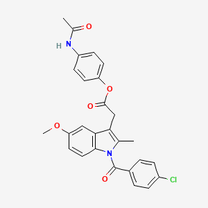 molecular formula C₂₇H₂₃ClN₂O₅ B1662749 Apyramide CAS No. 68483-33-0