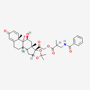 molecular formula C35H42FNO8 B1662750 Triamcinolone Benetonide CAS No. 31002-79-6