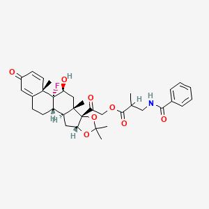 molecular formula C₃₅H₄₂FNO₈ B1662750 Triamcinolone benetonide CAS No. 31002-79-6