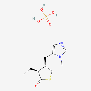 molecular formula C₁₁H₁₉N₂O₅PS B1662751 ENS-163 phosphate CAS No. 117707-51-4