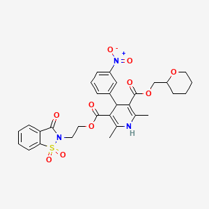 molecular formula C30H31N3O10S B1662752 PCA50941 CAS No. 136941-85-0