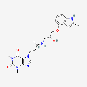 molecular formula C23H30N6O4 B1662758 Teoprolol CAS No. 65184-10-3