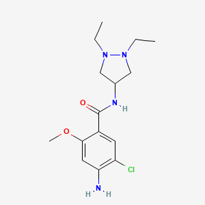molecular formula C15H23ClN4O2 B1662759 Dazopride CAS No. 70181-03-2