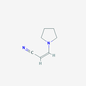 molecular formula C7H10N2 B166277 (Z)-3-Pyrrolidin-1-ylprop-2-enenitrile CAS No. 128957-41-5