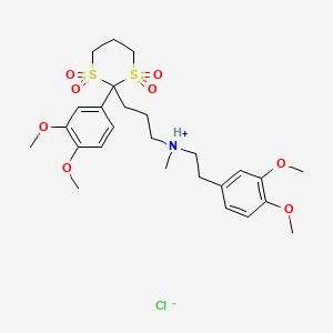 molecular formula C₂₆H₃₈ClNO₈S₂ B1662770 Dimeditiapramine CAS No. 57010-32-9