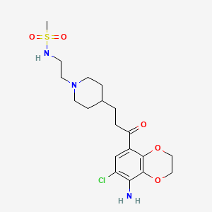 molecular formula C₁₉H₂₈ClN₃O₅S B1662772 Sulamserod CAS No. 219757-90-1