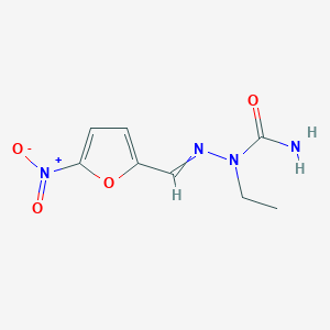 molecular formula C₈H₁₀N₄O₄ B1662773 Nifursemizone CAS No. 5579-89-5