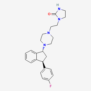 molecular formula C₂₄H₂₉FN₄O B1662778 Irindalone CAS No. 96478-43-2