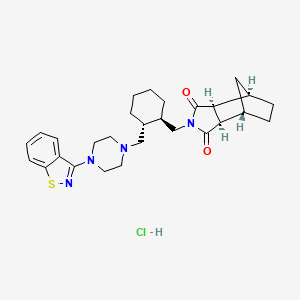molecular formula C₂₈H₃₇ClN₄O₂S B1662782 Lurasidone hydrochloride CAS No. 367514-88-3
