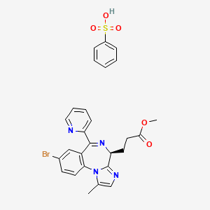 molecular formula C27H25BrN4O5S B1662791 Remimazolam besilate CAS No. 1001415-66-2