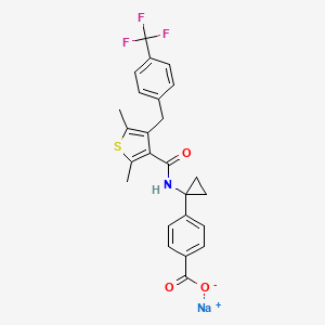 molecular formula C25H21F3NNaO3S B1662795 MK-2894 sodium salt CAS No. 1006036-88-9