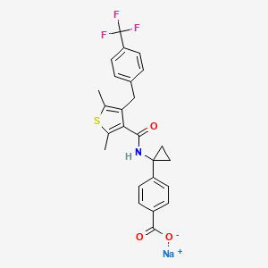 molecular formula C25H21F3NNaO3S B1662795 MK-2894 (sodium salt) CAS No. 1006036-88-9